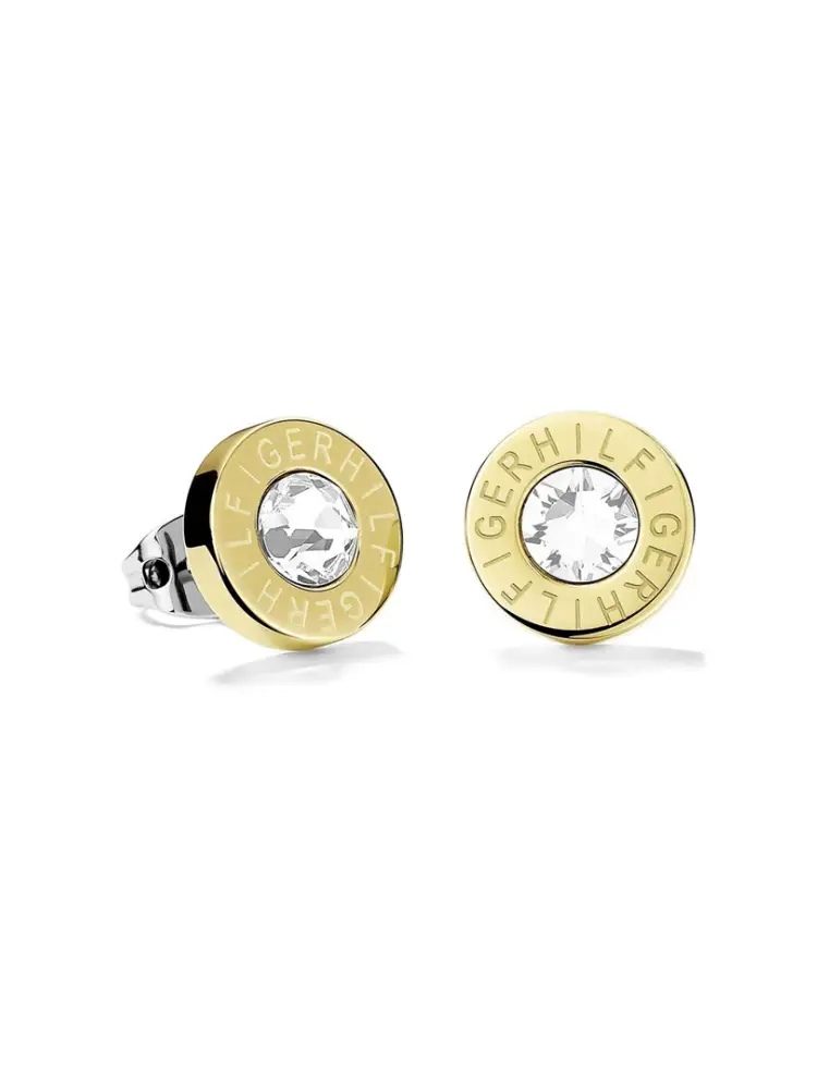 Tommy Hilfiger Ohrstecker Gold mit Zirkonia